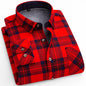 Flannel Plaid Casual Menswear Long Sleeve Fleece