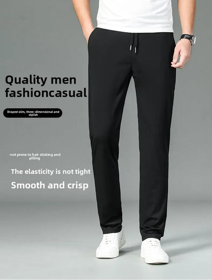 Silk Stretch Casual Fashion Long Pants Pencil