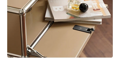 Modular DIY Metal TV Stand Cabinet Storage