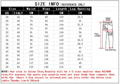 Ripped Plus Size Jeans for Men Fashion