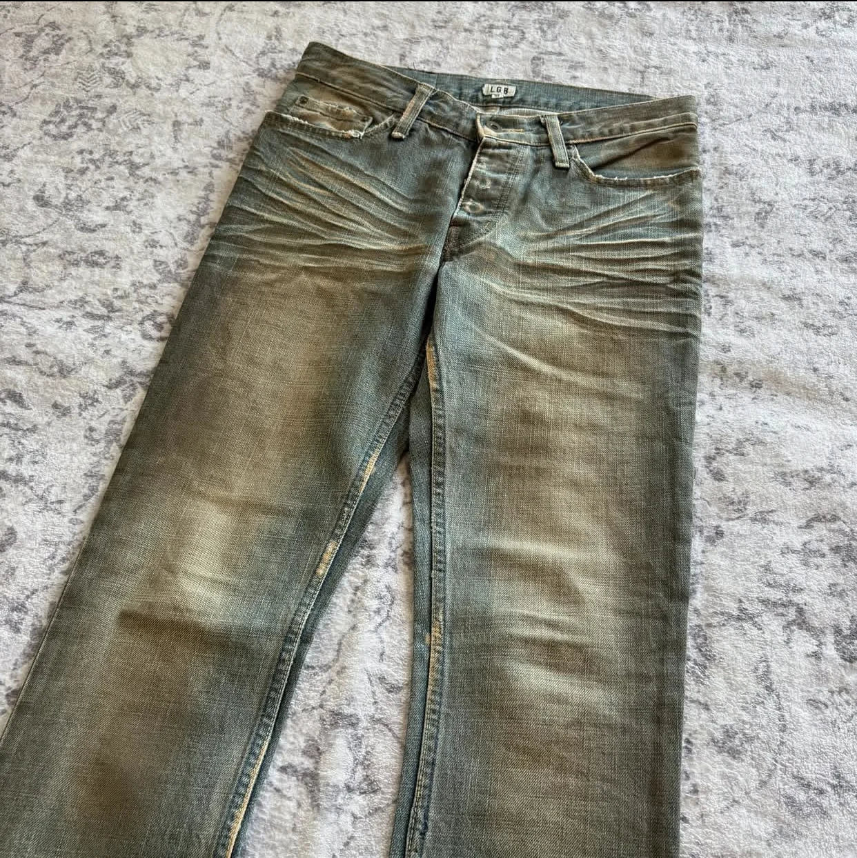 Retro Casual Rock Style Micro-Horn Jeans