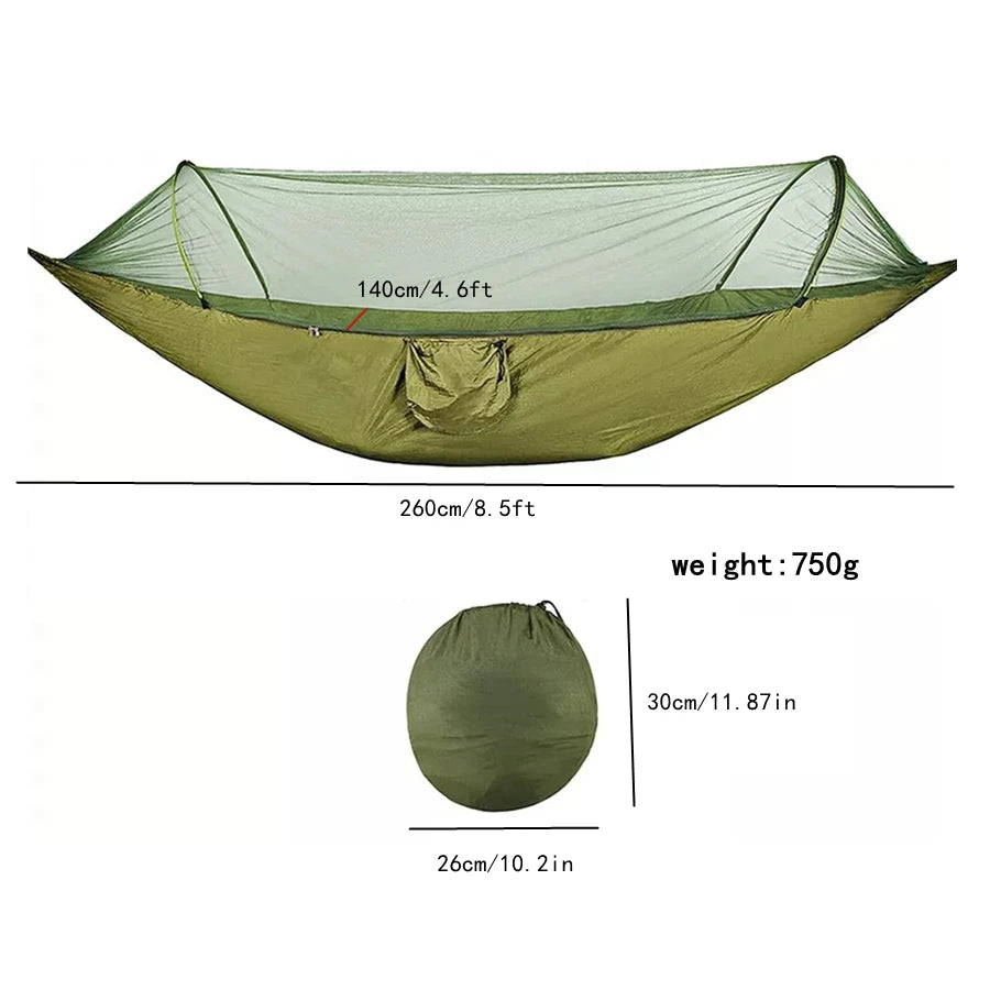 2 Person Camping Garden Hammock With Mosquito