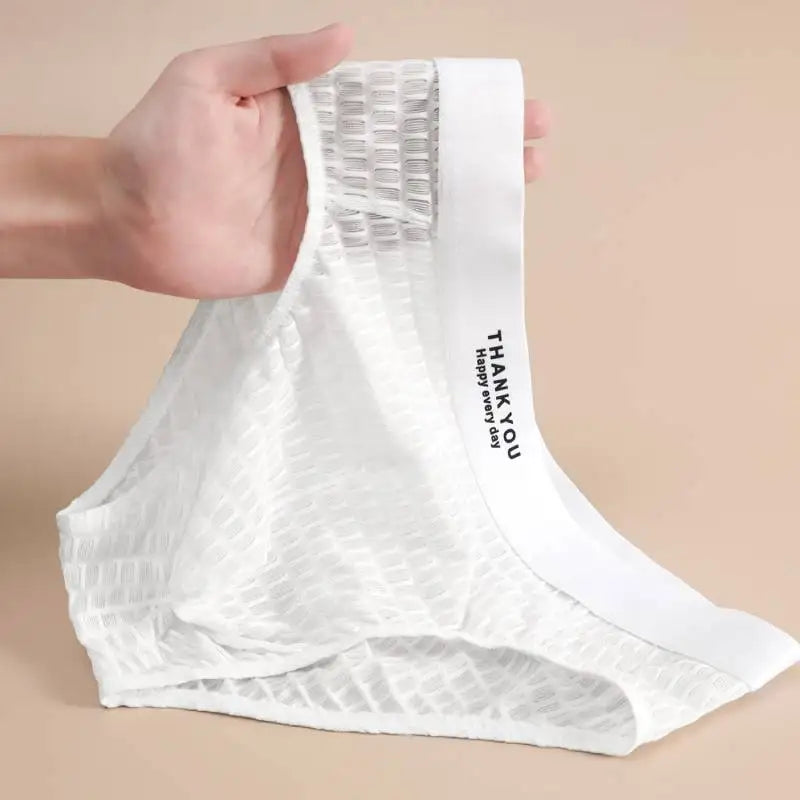3Pcs Men's Ice Silk Breathable Quick-dry Briefs