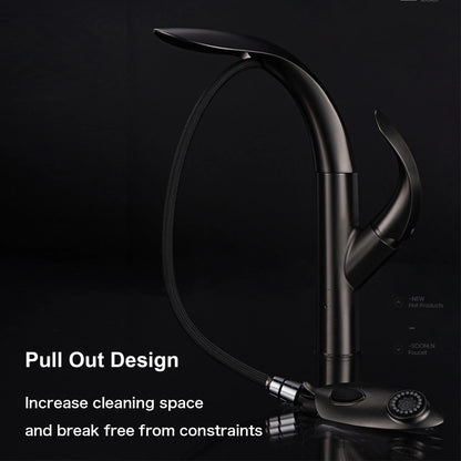 Luxury brass gold touch switch kitchen faucet