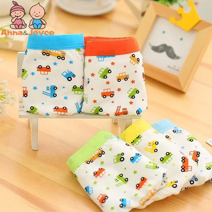 10pc  Cartoon Colorful Boys Underwear Cotton Boxer