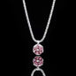 Sterling Silver Moissanite Crown Necklace for Ladies