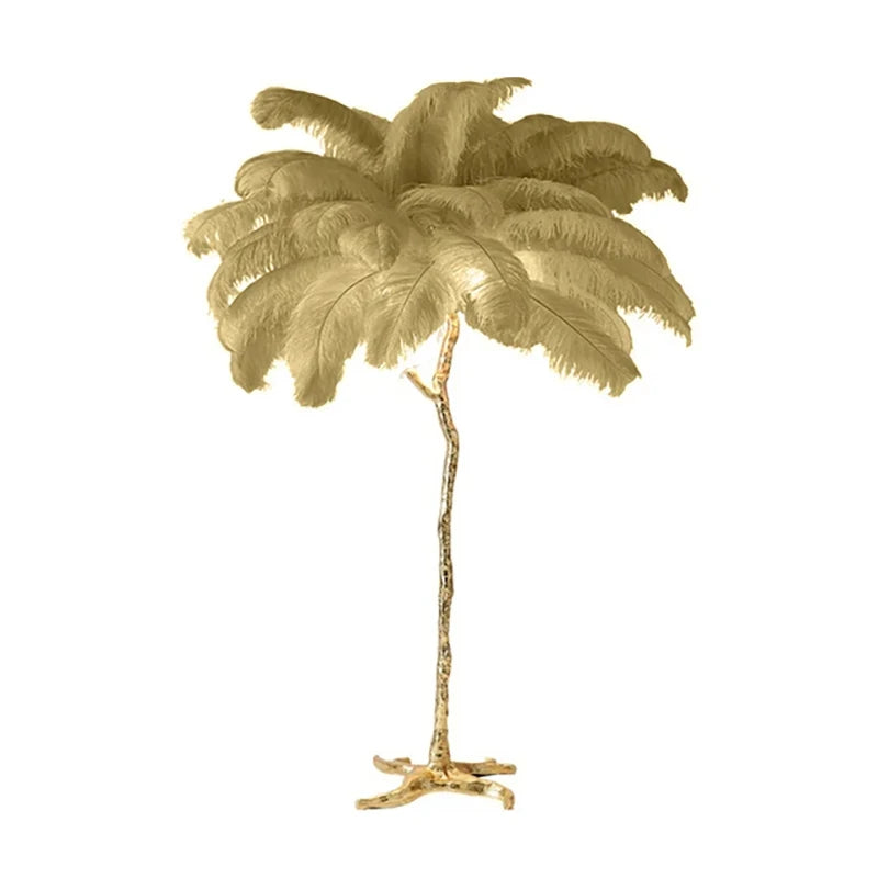 Luxury Feather Floor Standing Lamp Mood Light