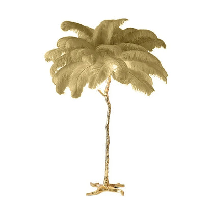 Luxury Feather Floor Standing Lamp Mood Light