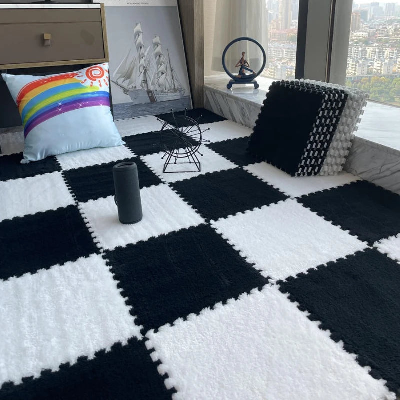 12Pcs Thickened Foam Interlocking Carpet Puzzle Mat Rug