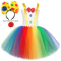 Rainbow Circus Costume Tutu Dress for Girls