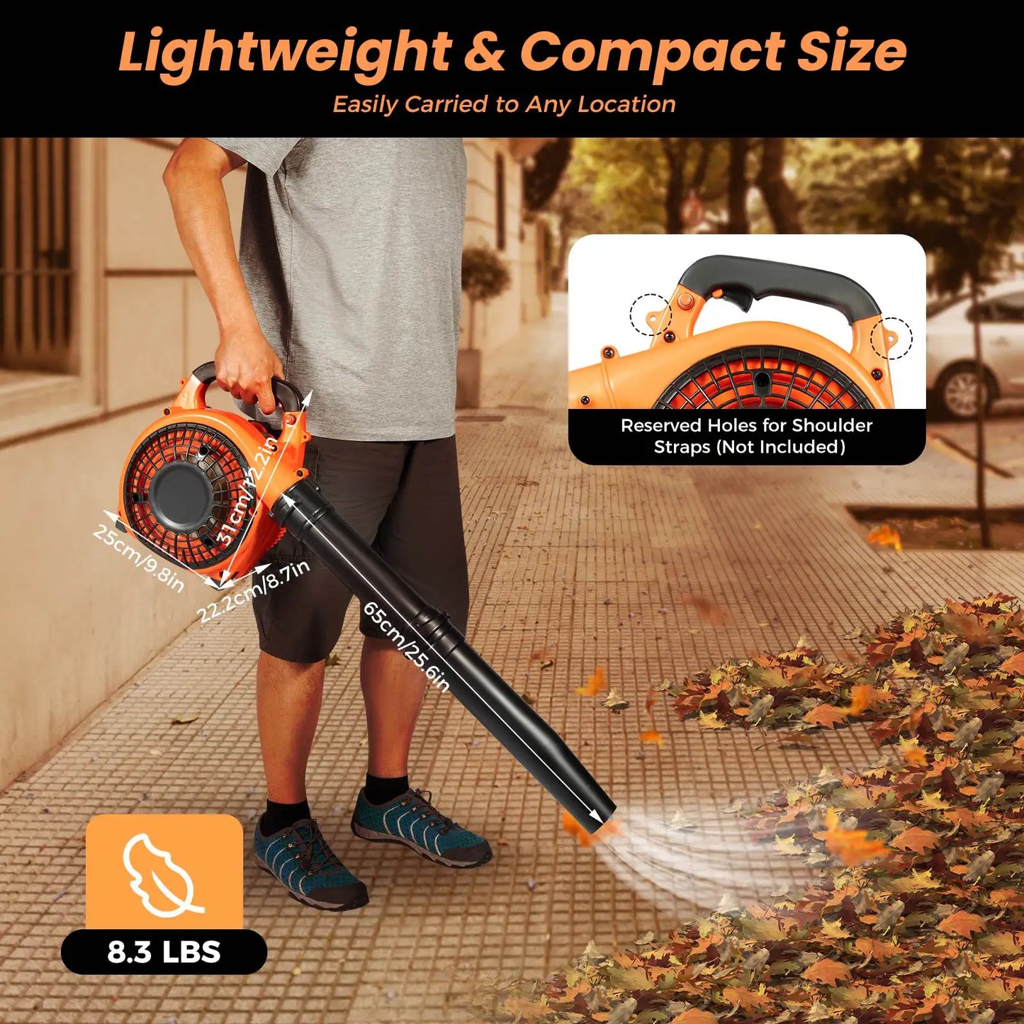 Commercial Handheld Gas Leaf Blower Cleaning Tool