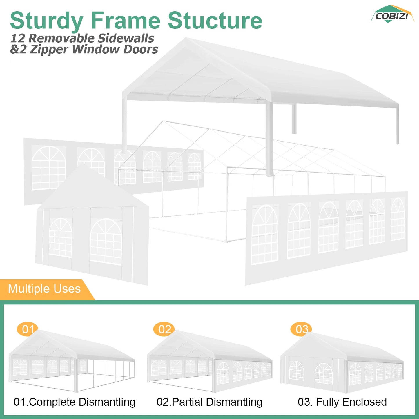 20x40FT Heavy Duty, Event Tent for Parties