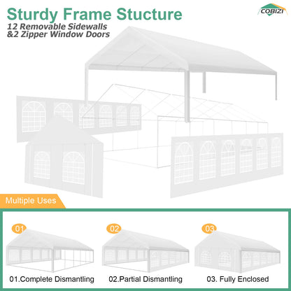 20x40FT Heavy Duty, Event Tent for Parties