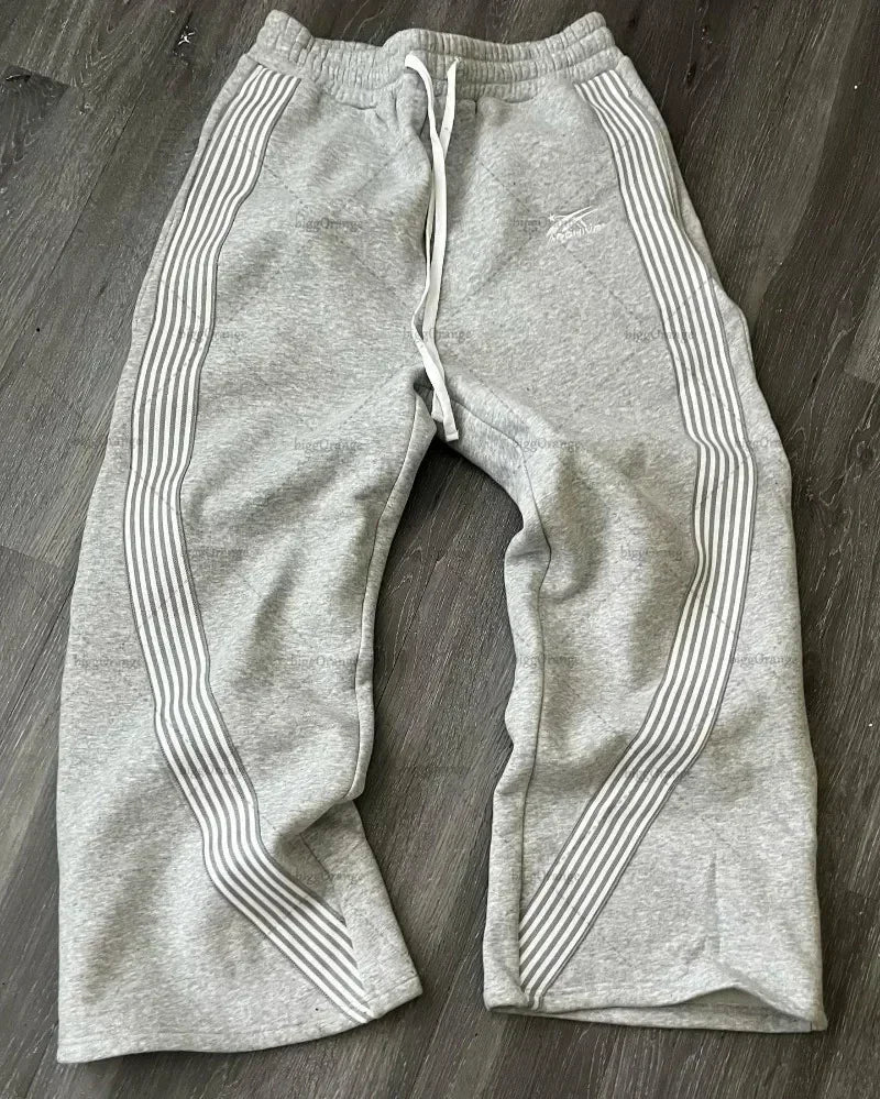 American Sweatpants Mens Gothic Hip Hop Baggy Elastic Waist