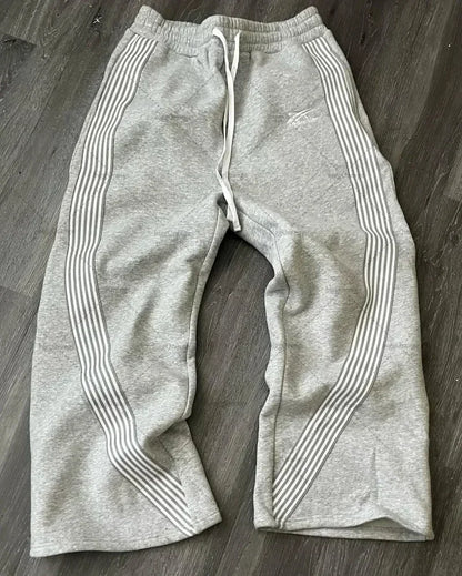American Sweatpants Mens Gothic Hip Hop Baggy Elastic Waist