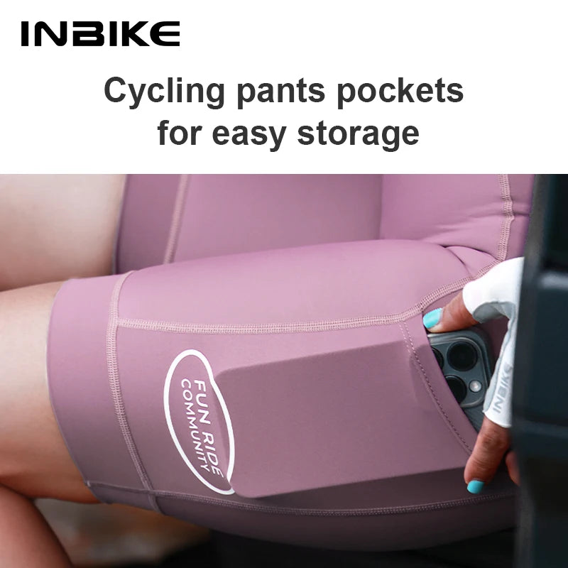 Women's Cycling Bib Shorts with Side Pockets