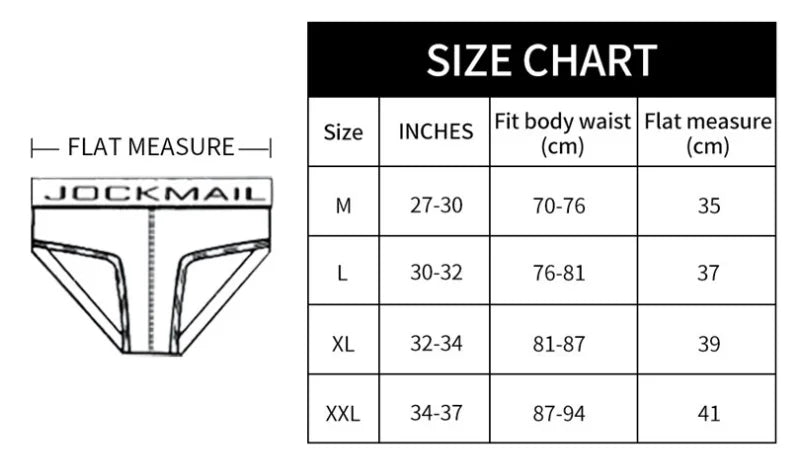 JOCKMAIL Men Briefs Underwear Low Waist