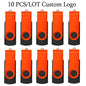 10pcs Flash Drive Flash Memory Card Memory Stick