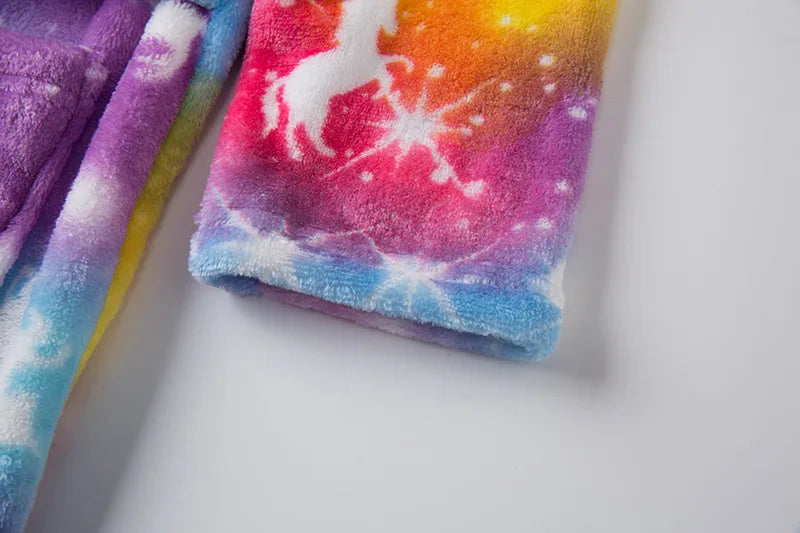 Boys/Girls Winter Colorful Bathrobe Sleepwear Loungewear