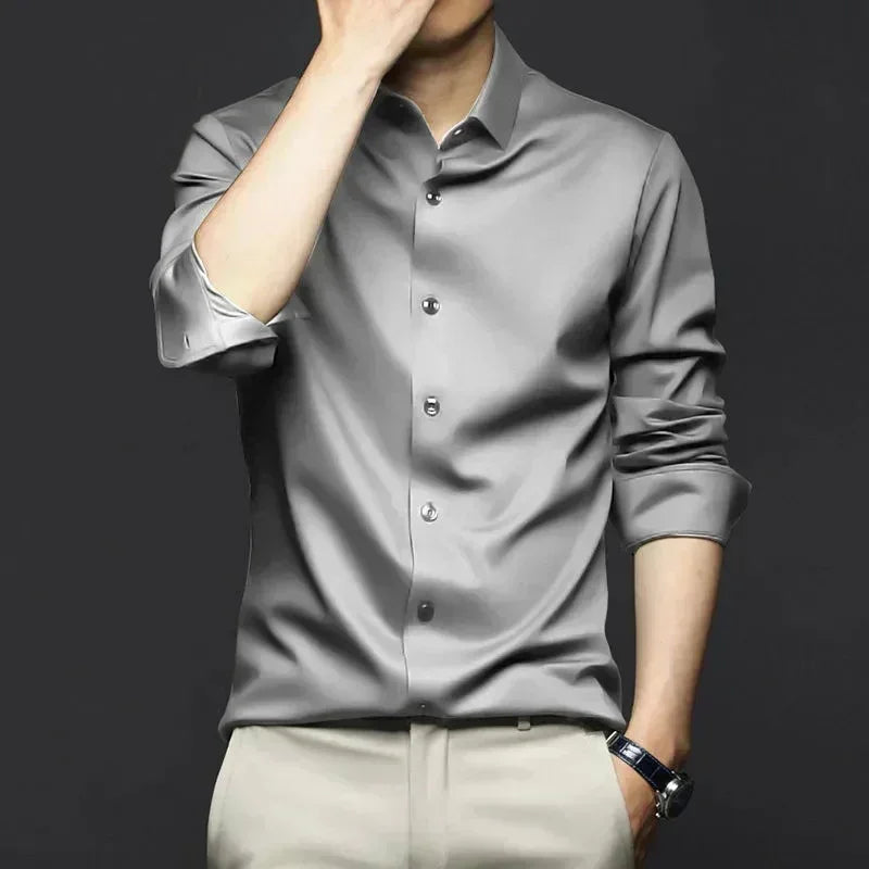 Men's Long Sleeve Luxurious Wrinkle Resistant Shirts