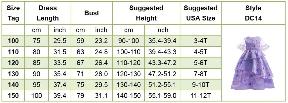 Girls Elsa Anna Dress Princess Carnival Jasmine Rapunzel