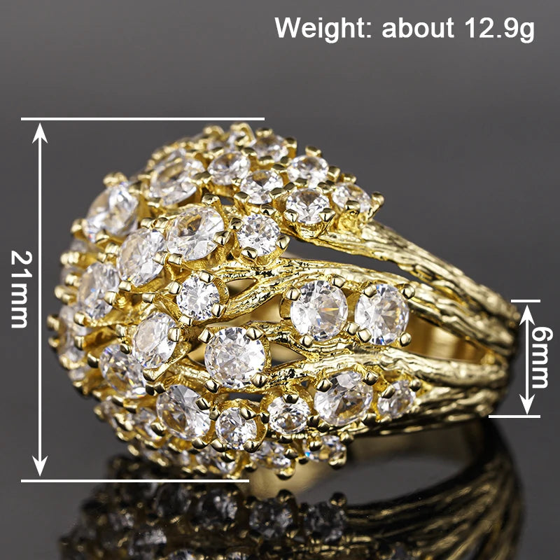 Luxury Gold Color Wedding Band Accessories