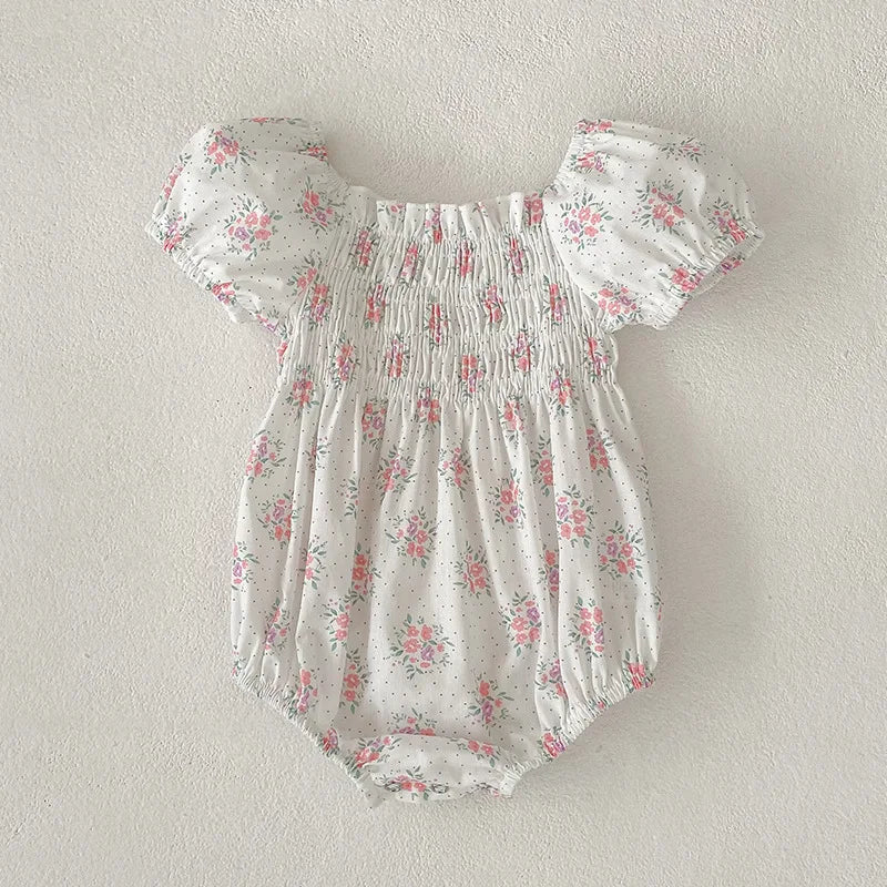 Sweet Baby Girls Embroider Rompers Sleeveless Rompers