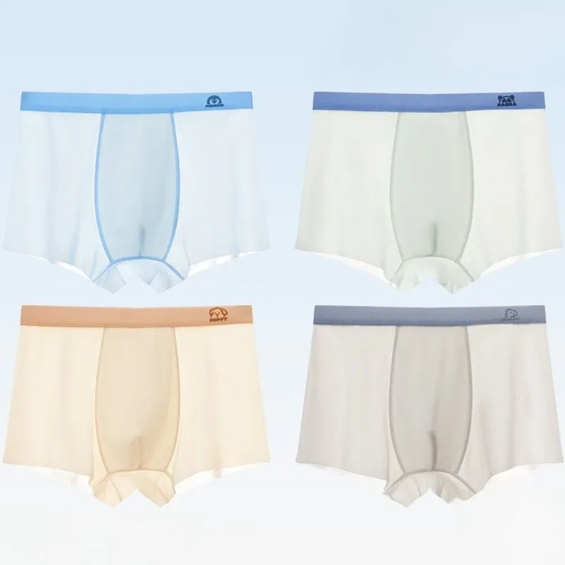 4PCS Breathable Boys Comfort Antibacteria Underwear