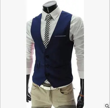 Mens Dress Vests Slim Fit Casual Formal