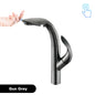 Luxury brass gold touch switch kitchen faucet