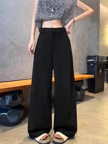 White Pants For Women Cotton Formal High Waist