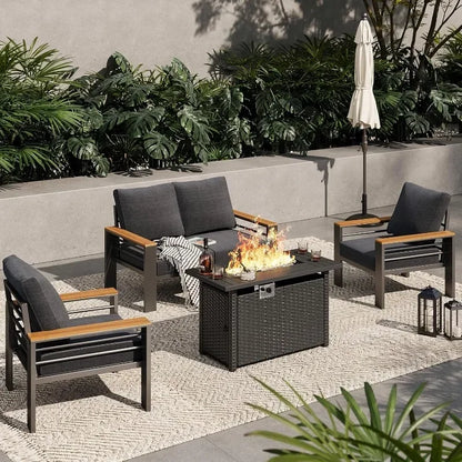Outdoor Sectional with Coffee Table, Patio Sets