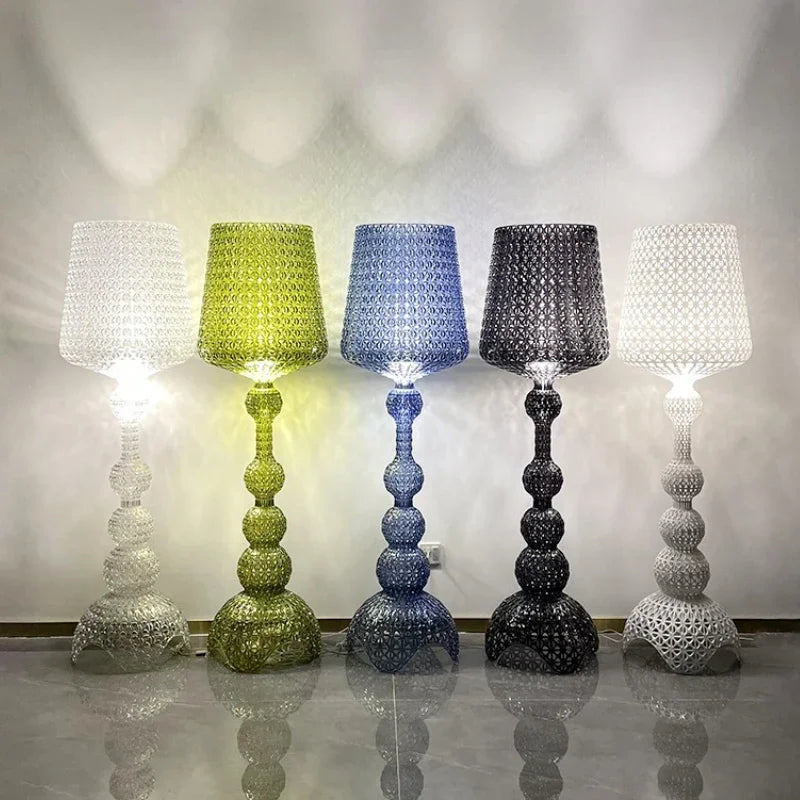 Italian Designer's Creative Hollowed Out Floor Lamp