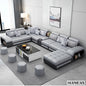 MINGDIBAO Fabric Sofa Set Furniture with USB and Stools