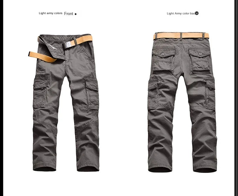 Work Khaki Tactical Pants Men Military Jogger