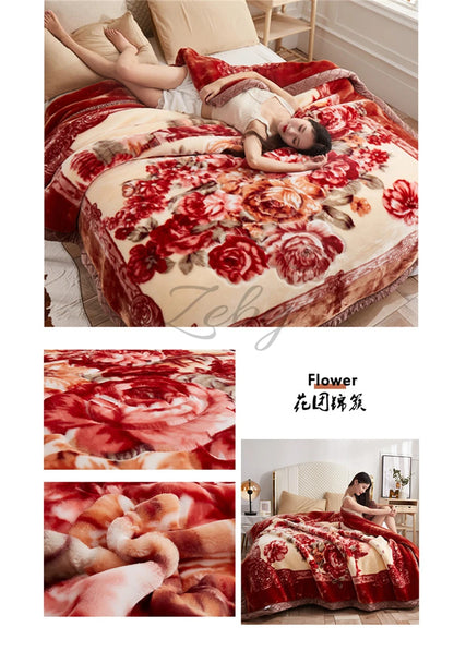 European Style Warm Raschel Blanket Weighted Comforter