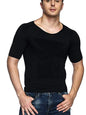 Mens Compression Shirt Slimming Body Shaper Undershirts