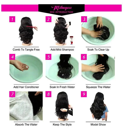 Burgundy Lace Front Human Hair Wave Brazilian