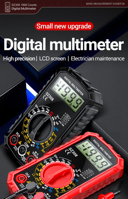 Digital Multimeter   AC/DC Current Meter Voltage Resistance