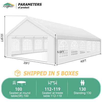 20x40FT Heavy Duty, Event Tent for Parties