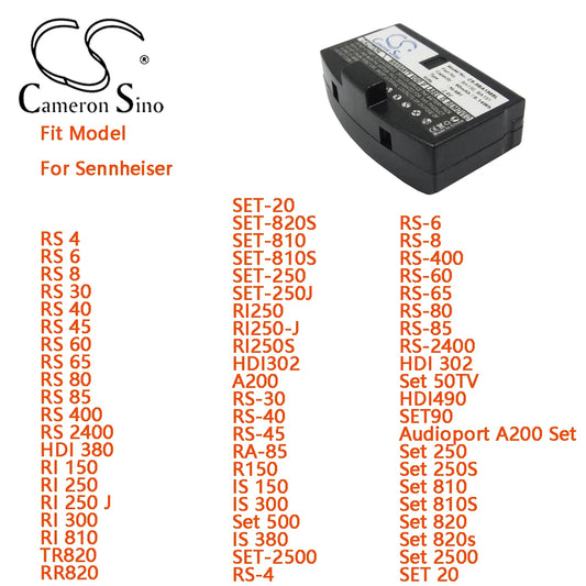 Wireless Headset Battery For Sennheiser For Williams Sound