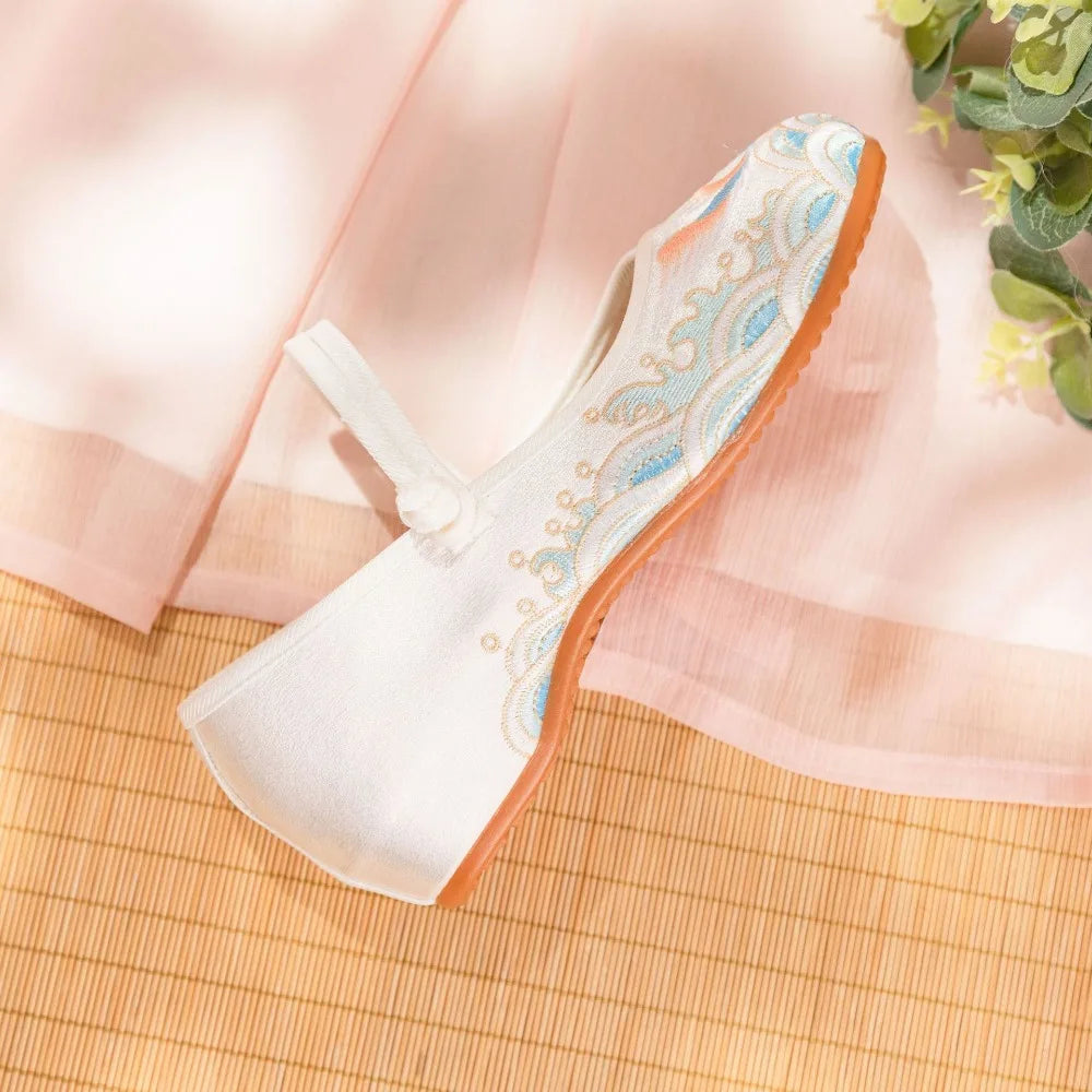 Womens Cloth Shoes Streetwear Embroidery Casual Vintage