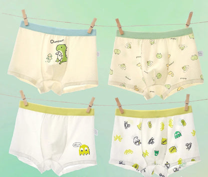 4PCS Mesh Breathable Comfort Boys  Antibacterial Underwear