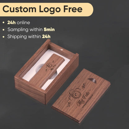 10PCS Wooden USB Flash Drive Memory Stick