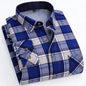 Flannel Plaid Casual Menswear Long Sleeve Fleece