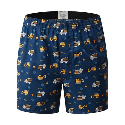 1PC 100% Cotton Men's Loose Boxer Briefs Underwear