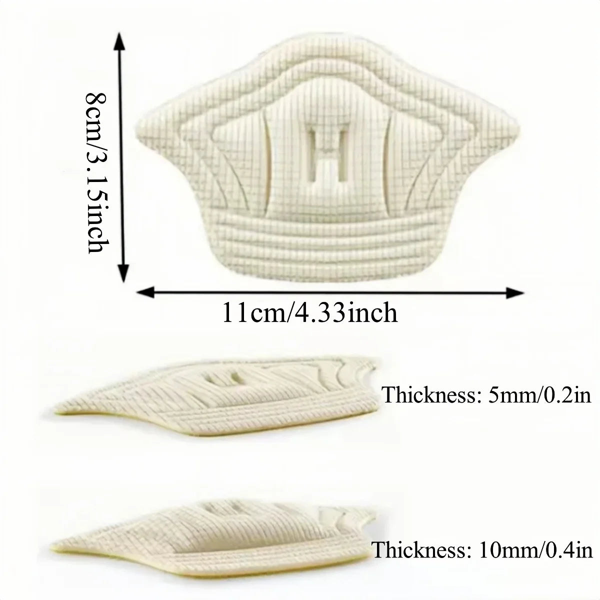 5Pairs Insoles For Shoes Patch Heel Pads Adjustable