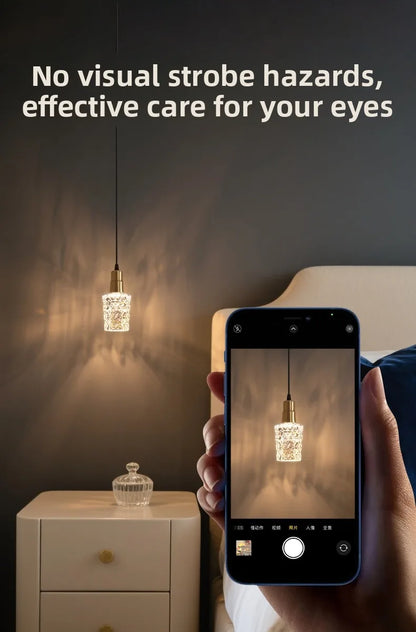 Acrylic Crystal LED Bulb Chandelier Fairy Lamp