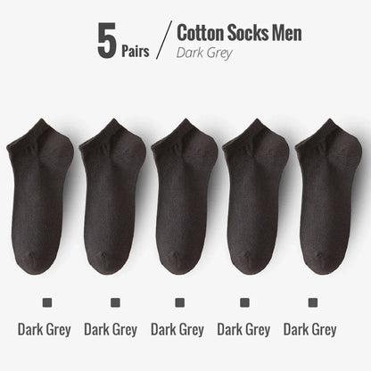 5 PairsMen Business Ankle Dress Socks