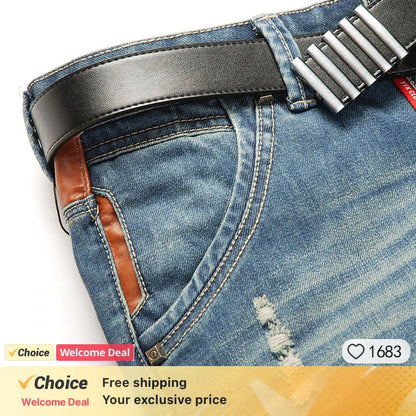 Ripped Plus Size Jeans for Men Fashion